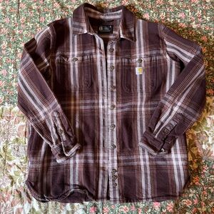Carhartt Dark Brown Plaid Shirt